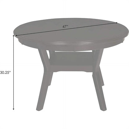 Gray Round Dining Table And Chairs 5 Piece Dining Room Set