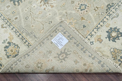 Multi Size Gray Hand Knotted Traditional Oushak Wool Oriental Area Rug