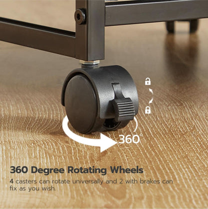 Durable Rolling File Cabinet With Printer Stand 2 Drawer
