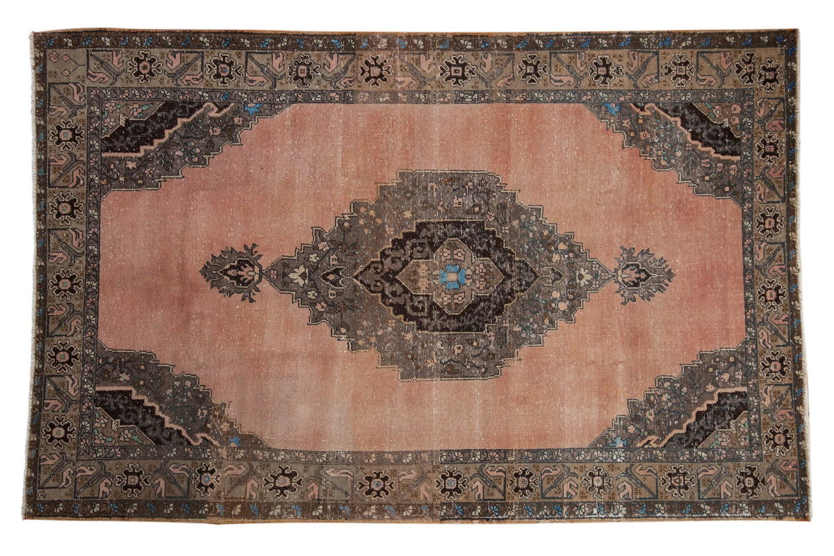 5x8 Vintage Distressed Oushak Carpet