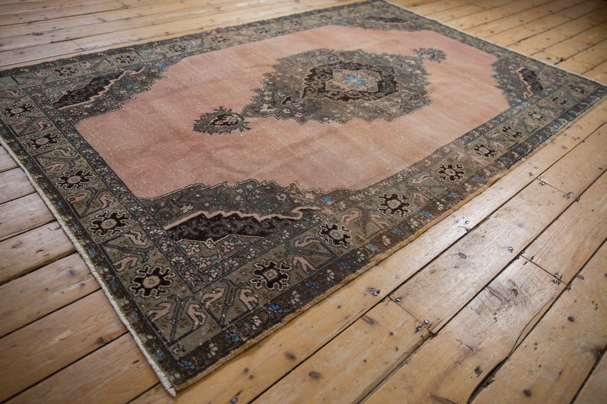 5x8 Vintage Distressed Oushak Carpet