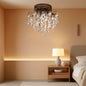 Small Black Flush Mount Ceiling Light Fixture 1 Light