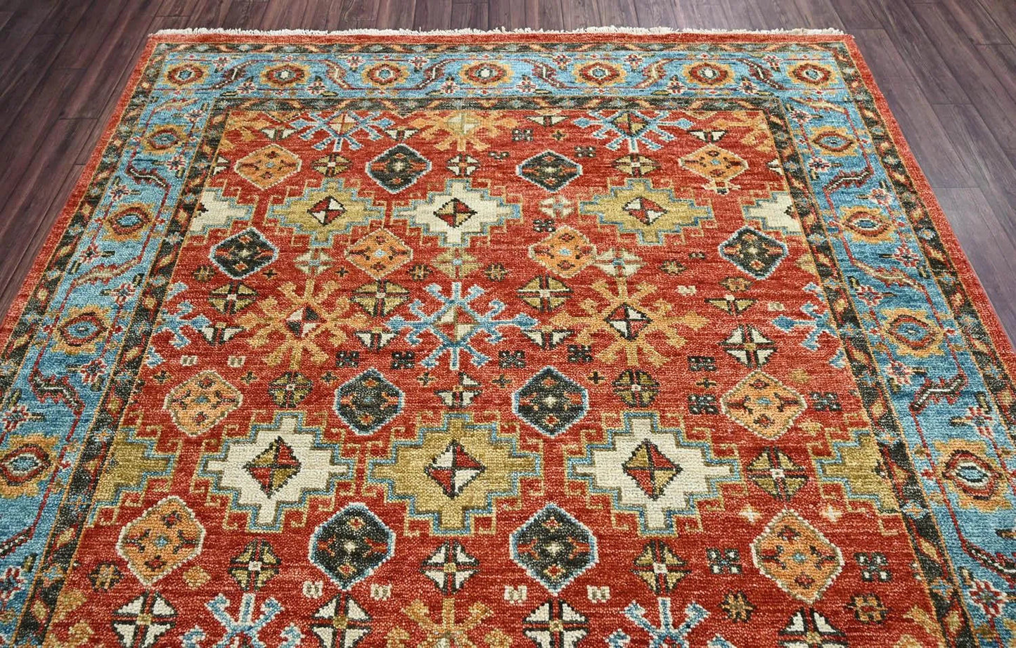 Multi Sizes Coral Hand Knotted Arts & Crafts/Mission Oushak Wool Oriental Area Rug