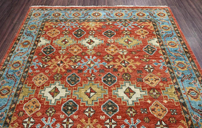 Multi Sizes Coral Hand Knotted Arts & Crafts/Mission Oushak Wool Oriental Area Rug