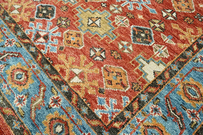 Multi Sizes Coral Hand Knotted Arts & Crafts/Mission Oushak Wool Oriental Area Rug
