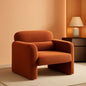 33.86 Inch Sherpa Upholstered Armchair For LivingRoom