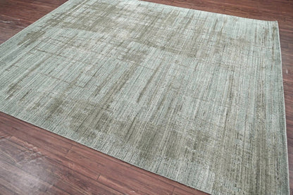 8x10 Gray LoomBloom Hand Knotted Modern & Contemporary Textured Tibetan 100% Wool Oriental Area Rug