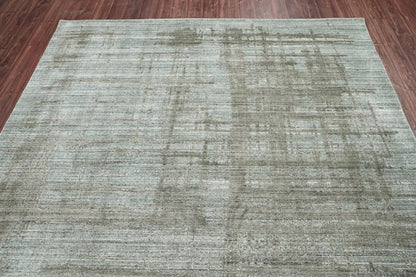 8x10 Gray LoomBloom Hand Knotted Modern & Contemporary Textured Tibetan 100% Wool Oriental Area Rug