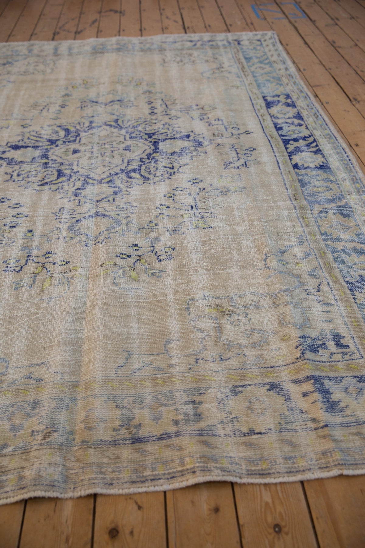 6.5x9.5 Vintage Distressed Oushak Carpet