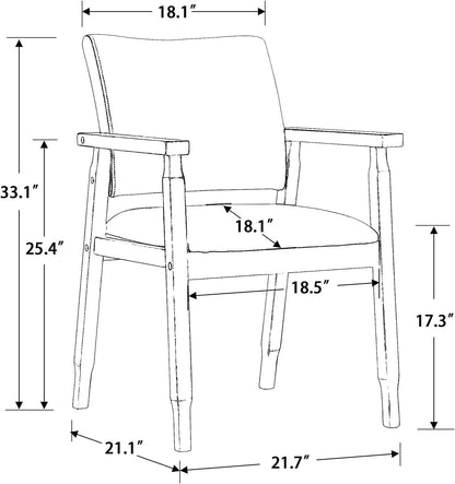 Mid Century Modern Walnut Dining Chairs With Beige Fabric