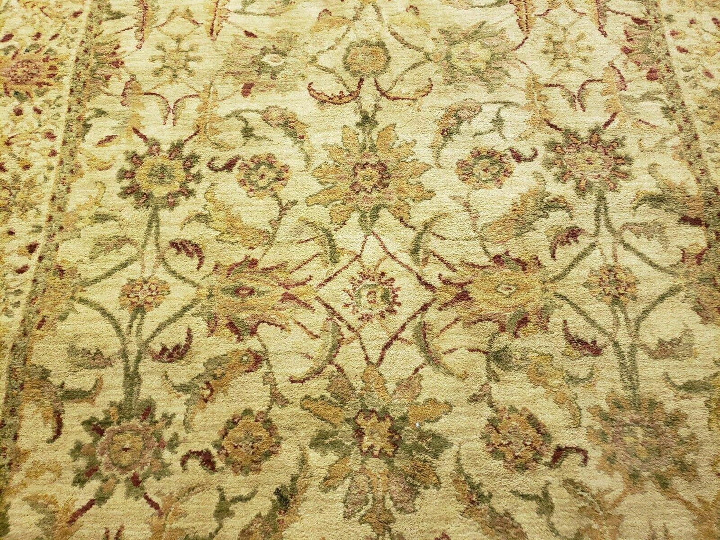 Belgium Power Loomed Rug 5x7, Vintage Oriental Wool Carpet, Beige