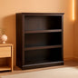 Three Tier Wooden Book Shelf Estate Black with Adjustable Shelves Multipurpose Bookshelf for Home Office And Living Room