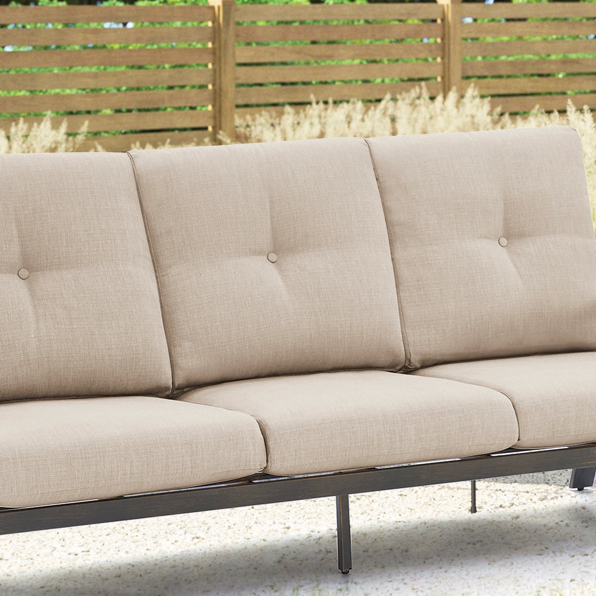 Chamber 5 Piece Aluminum Patio Furniture Sofa Sets With Round Table