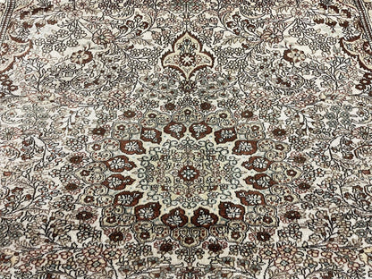 4' X 6' Vintage Fine Handmade Chinese Oriental Silk Rug 400 KPSI Wow