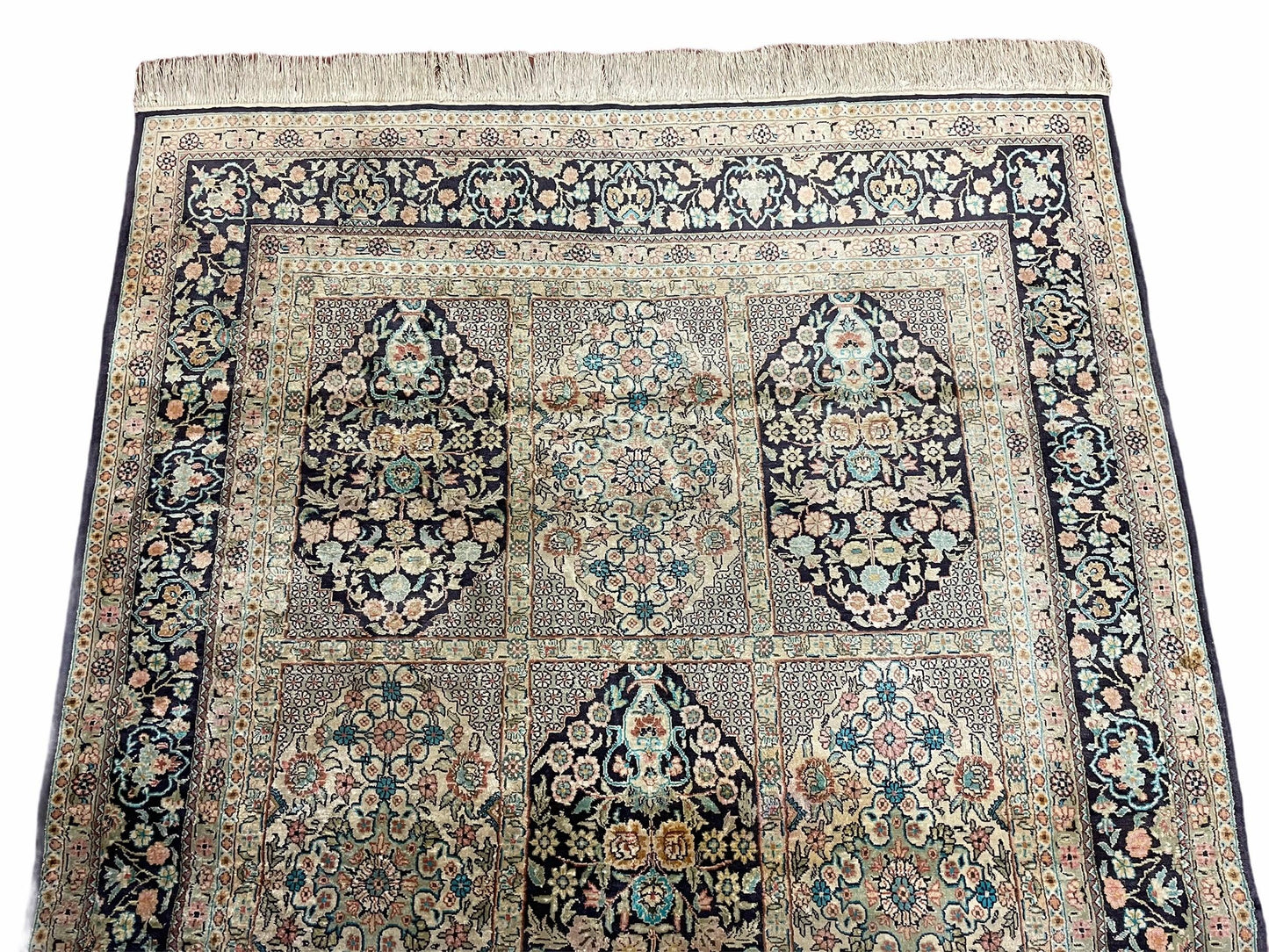 4' X 6' Vintage Fine Hand Made Turkish Oriental Silk Rug 400 KPSI Wow