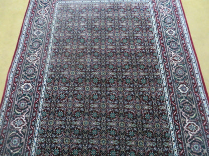 3' X 5' Vintage Fine Handmade Indian Amritsar Wool Silk Rug Nice