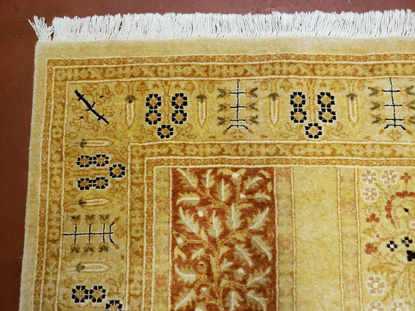 3' 2" x 12 ' 6" Pak Persian Safavieh Runner Haji Jalil Fine Runner Rug 3ft Runner 12ft Runner 13ft Runner Panel Design Runner Hand-Knotted