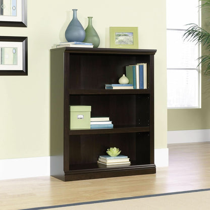 Three Shelf Bookcase In Jamocha Wood Finish 35.28In L 13.23In W 43.78In H