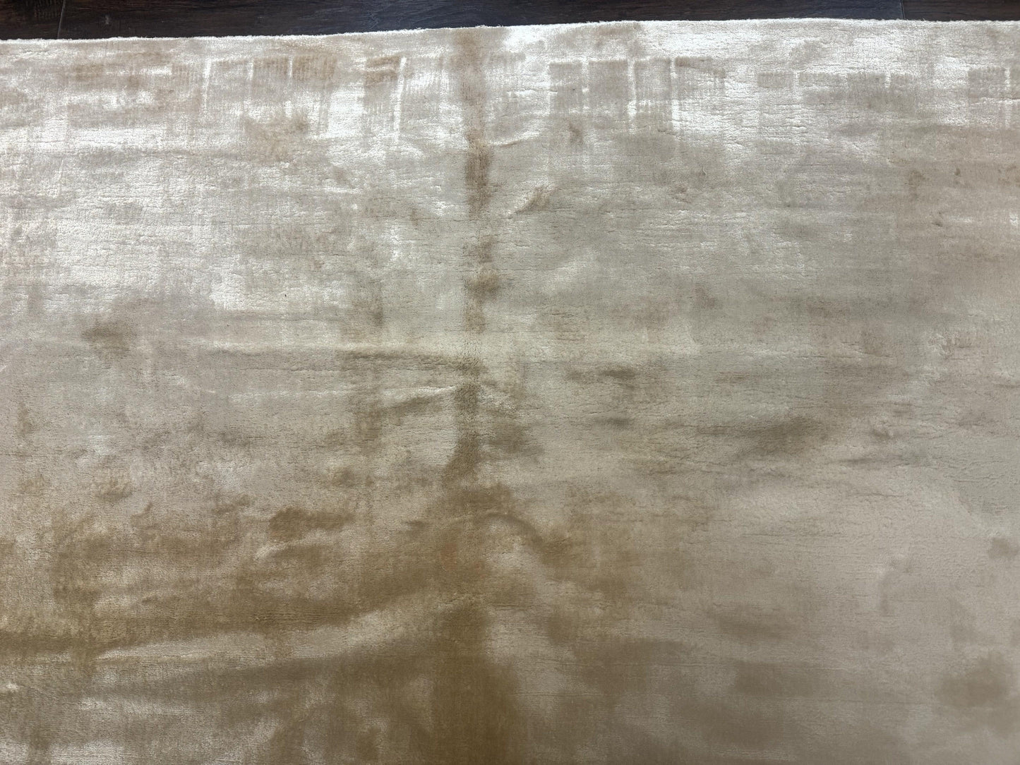 Silk Tibetan Rug 9x11, Handmade Silk Area Rug, Modern Contemporary Carpet