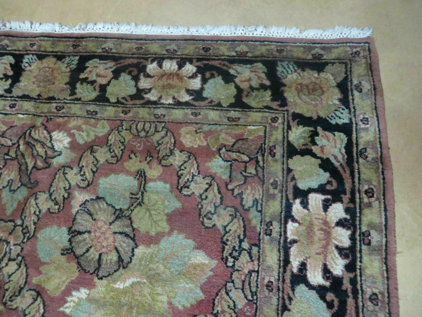6' X 9' Handmade India Floral Oriental Wool Rug Carpet