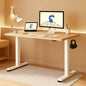 48 X 24 Standing Desk Height Adjustable White Frame Maple