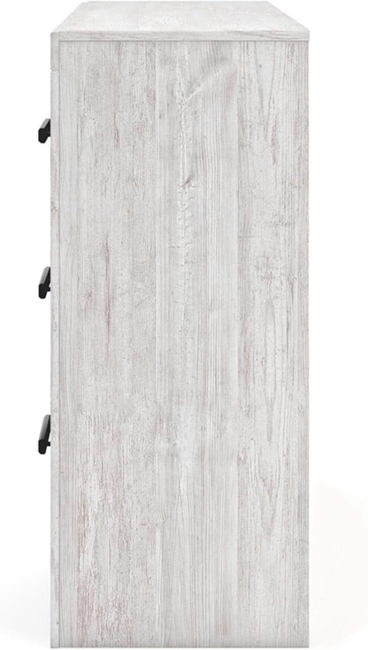 Cayboni Vintage 6 Drawer Dresser With Safety Stop White