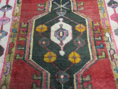 4' X 8' Antique Handmade Turkish Caucasian Kazak Design Wool Rug Veg Dyes Nice
