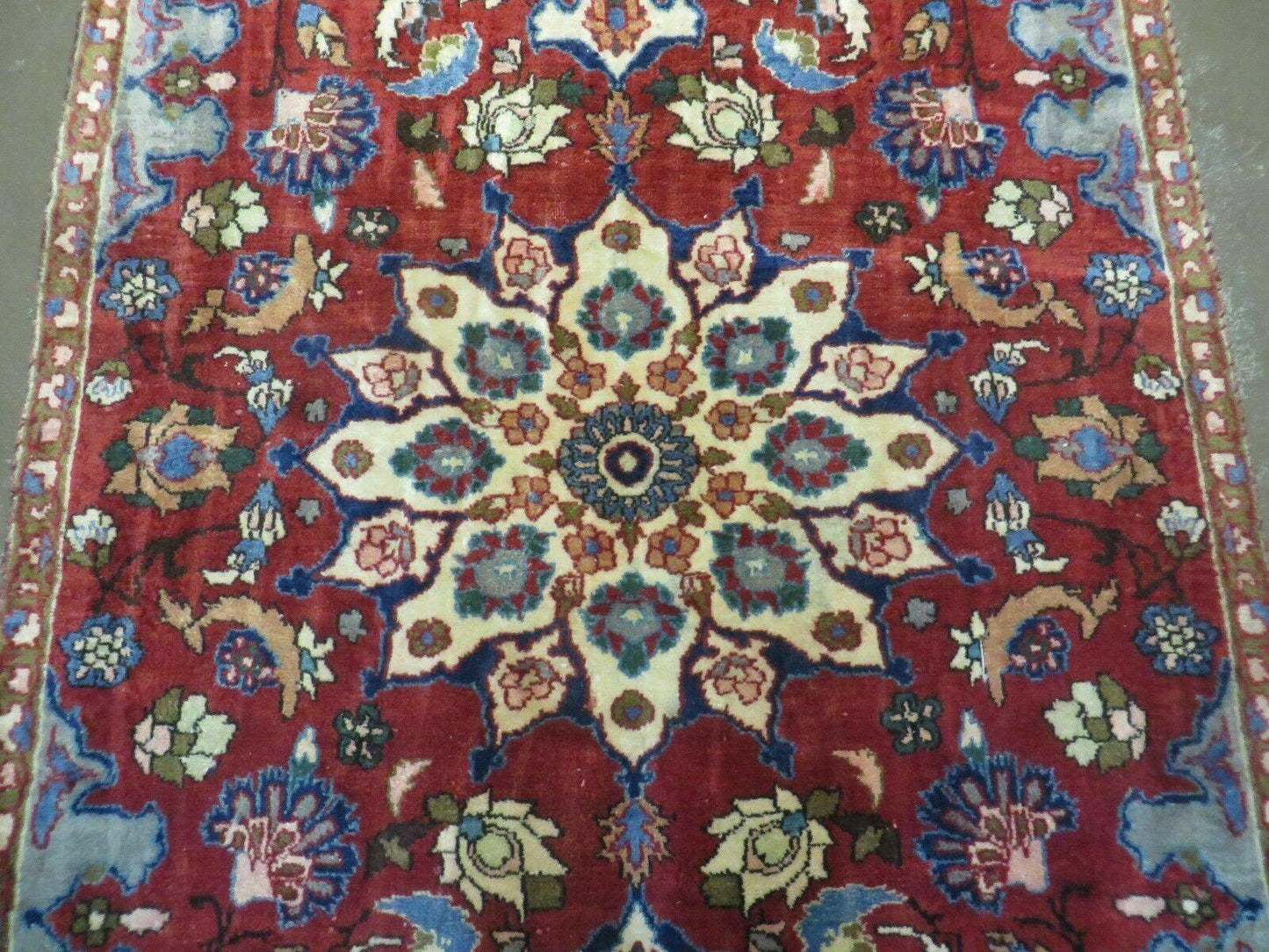 4' X 6' Antique Handmade India Floral Oriental Wool Rug Vegetable Dyes #120