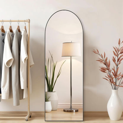 Arched Full Length Mirror 59x16 Inch Shatterproof Glass