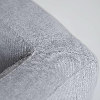 L Shaped Sectional Sofa Convertible In Linen Grey Modern