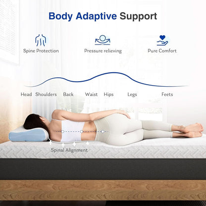 Queen Memory Foam Mattress Gel Cooling CertiPur US Certified