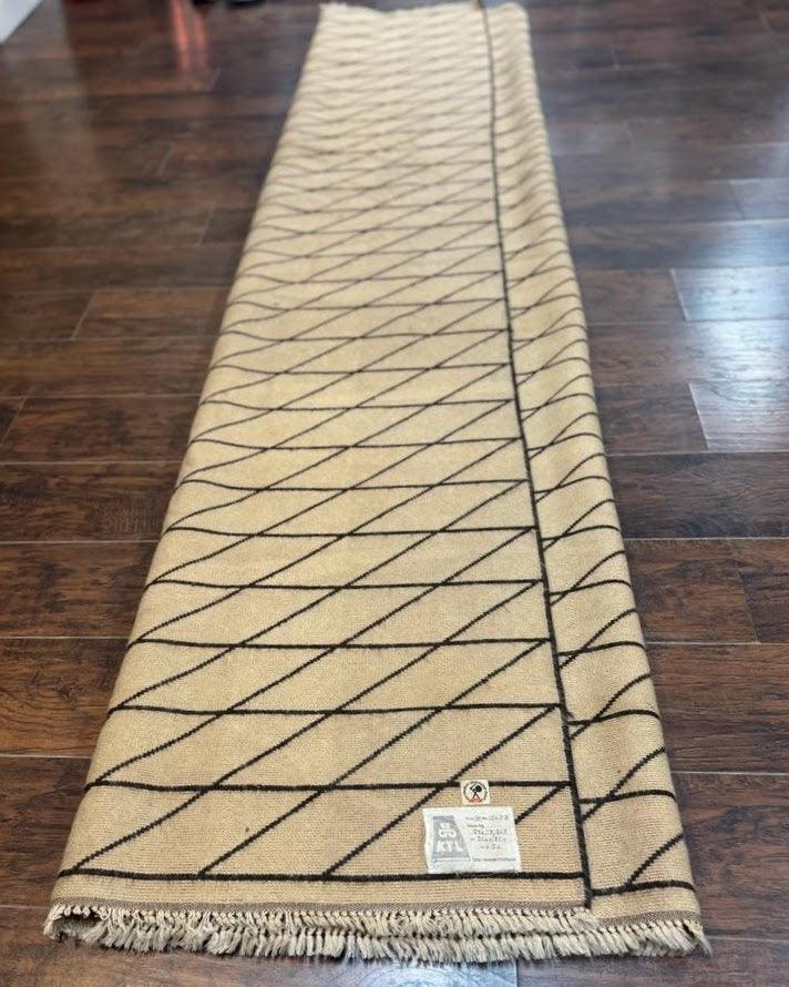 German Rug 7x10, Vintage Handmade Carpet, Contemporary