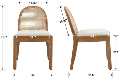 Mid Century Dining Chairs White Sherpa Upholstered