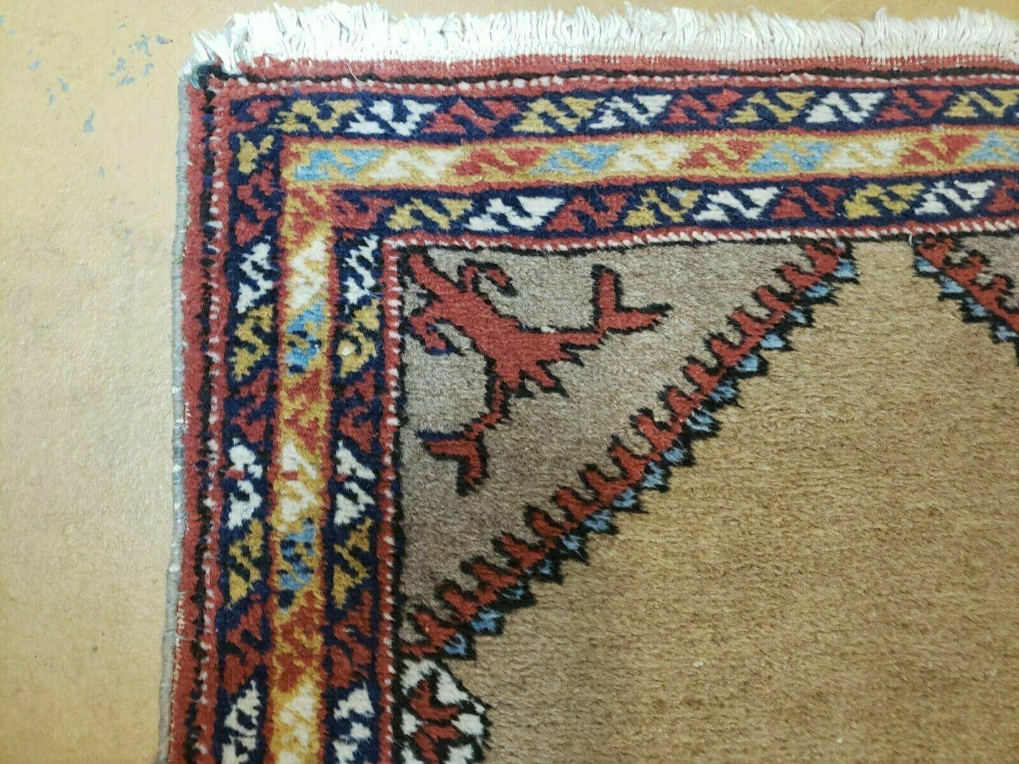 2'4" X 11' Antique Handmade Turkish Wool Rug Runner Carpet Camel Hair Nice