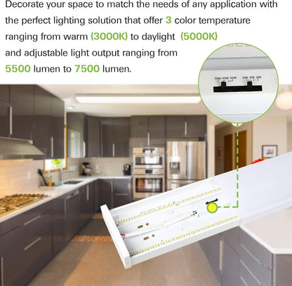 4 Foot LED Wraparound Light With Selectable Wattages