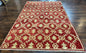 Modern Turkish Oushak Rug 5x8, Brick Red