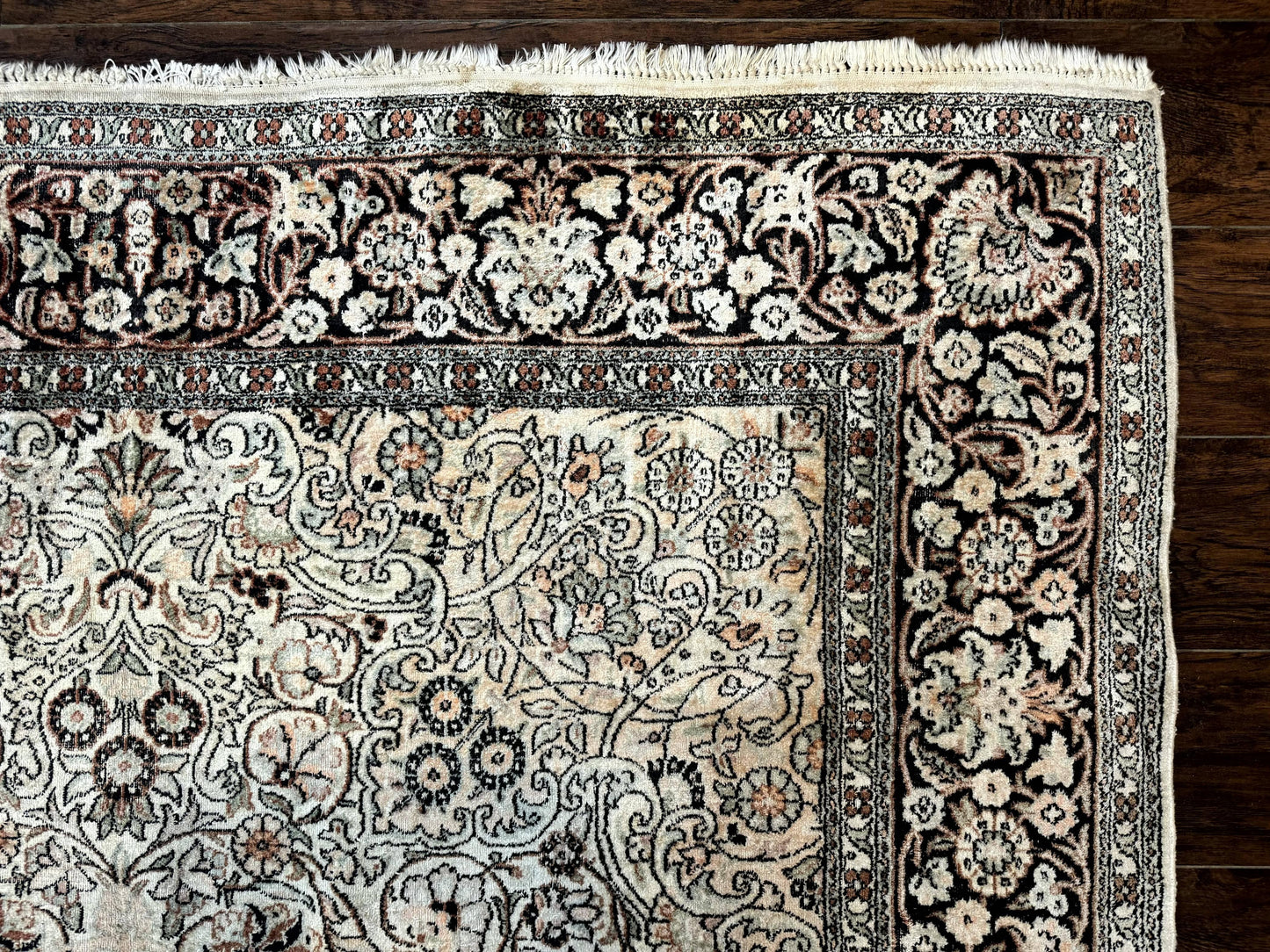 Silk Indian Kashmiri Rug 6x9
