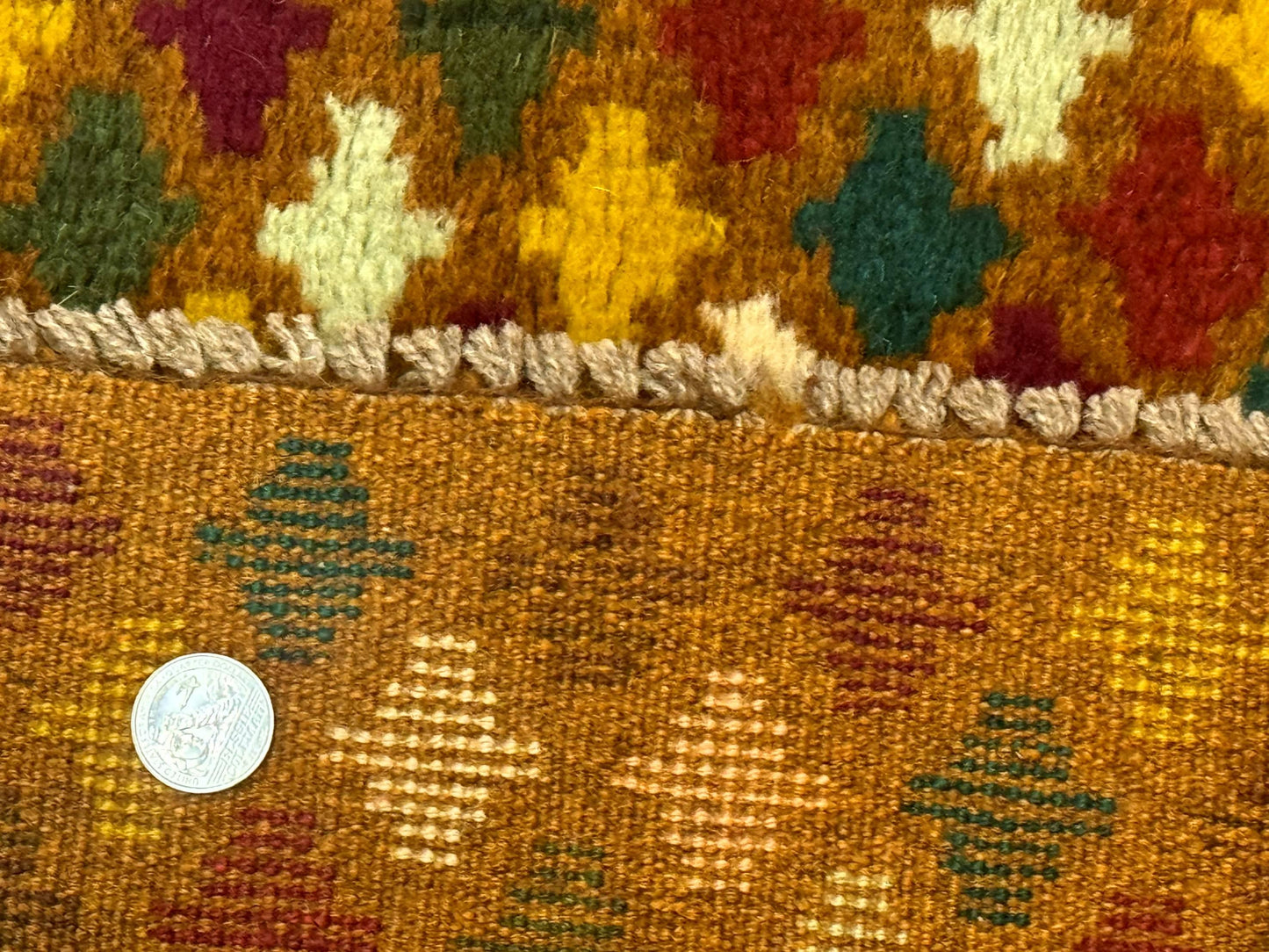 Balouch Rug 3x4, Burnt-Orange, Multicolor, Afghan Rug