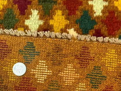 Balouch Rug 3x4, Burnt-Orange, Multicolor, Afghan Rug