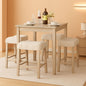Bar Table Set Square Ultrasoft Cushioned Stools Space Saving