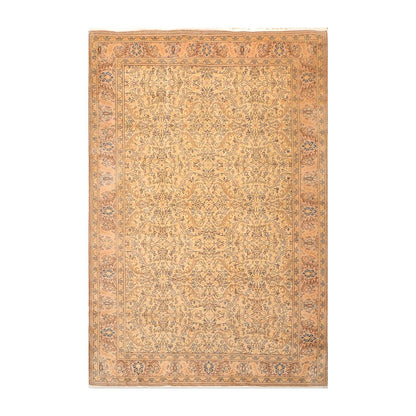 6'8" x 9'8" Hand Knotted Authentic Oushak 100% Wool Oriental Area Rug Beige