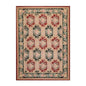 8x11 Red, Denim Hand Hooked 100% Wool Traditional Persian Oriental Area Rug