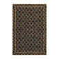 6x9 Black Hand Woven Wool French Aubusson Needlepoint Flat pile Oriental Area Rug