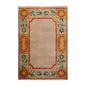 3'9" x 5'9" Hand Knotted 100% Wool Traditional Tibetan Oriental Area Rug Taupe