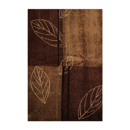 6'1" x 8'11" Hand Knotted Wool Authentic Turkish Modern Oriental Area Rug Brown