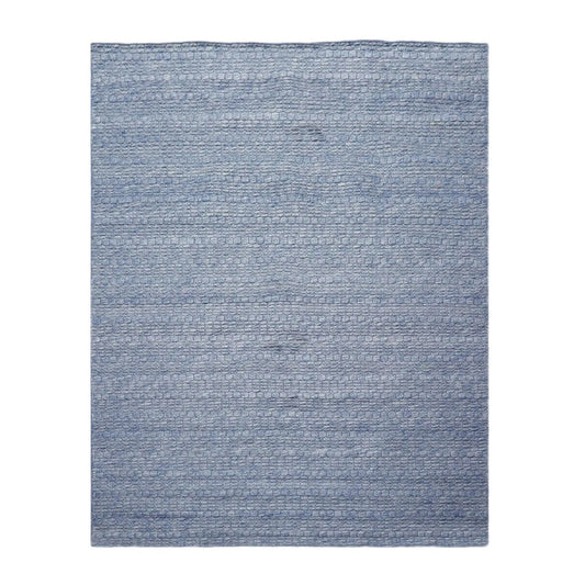 Multi Size Blue Hand Woven 100% Wool Flatweave Modern & Contemporary Oriental Area Rug