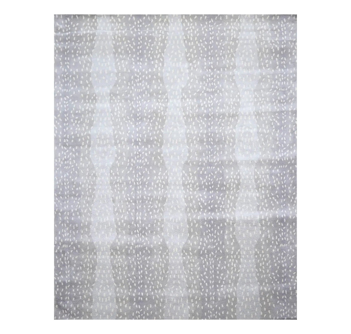 Multi Size Gray, Ivory Hand Tufted Handmade 100% Wool Animal Print Antelope Oriental Area Rug