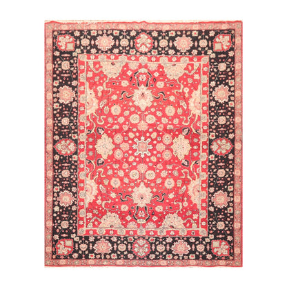 7'10" x 10' Hand Knotted Reversible Heriz Wool Area Rug Red