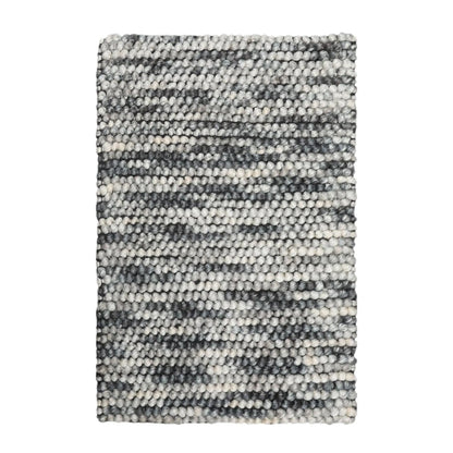 Multi Size Gray, Black Handmade Polyester Braided Mat Oriental Area Rug