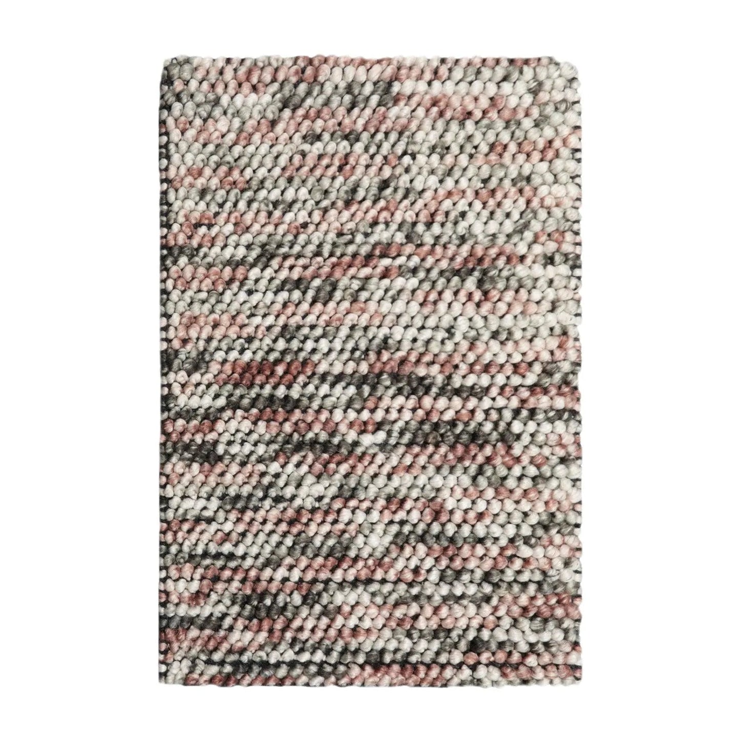 Multi Size Brown, Beige Handmade Polyester Braide Mat Oriental Area Rug